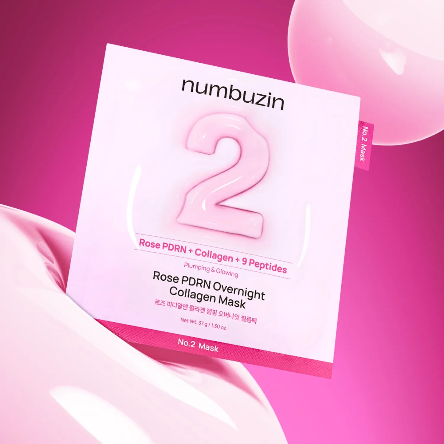 Numbuzin – No.2 Rose PDRN Overnight Mask (290ml)