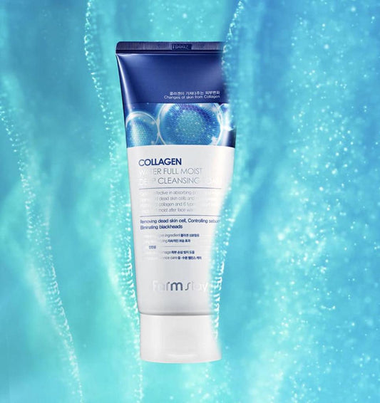 Farmstay – Collagen Water Full Moist Deep Cleansing Foam (180ml)